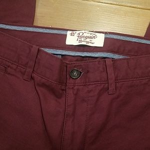 Original Penguin Pants 32x32 Maroon
